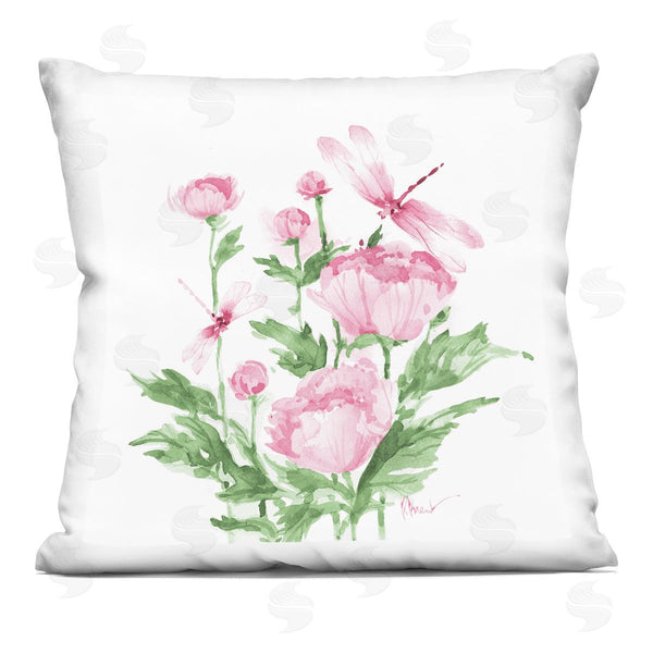 stupell industries Paul Brent | Province Peonies & Dragonfly Printed Throw Pillow