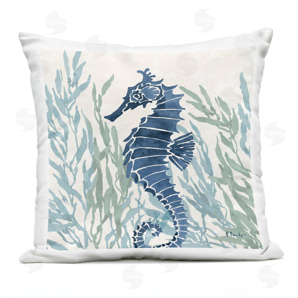 Stupell Industries Paul Brent | Radiant Sea Life Seahorse Printed Throw Pillow
