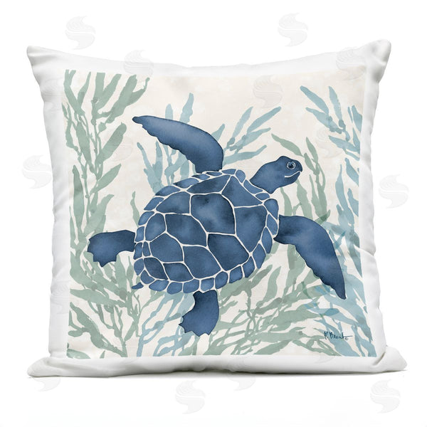 Stupell Industries Paul Brent | Radiant Sea Life Tortoise Printed Throw Pillow