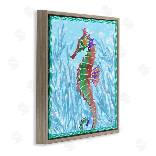 Stupell Industries Paul Brent | Radiant Seahorse & Seaweed