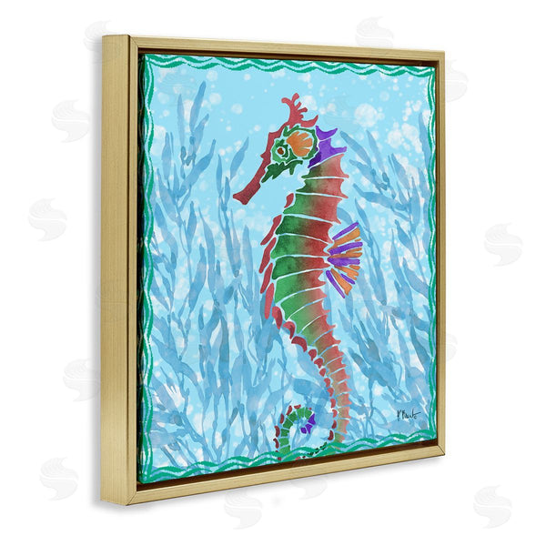 Stupell Industries Paul Brent | Radiant Seahorse & Seaweed