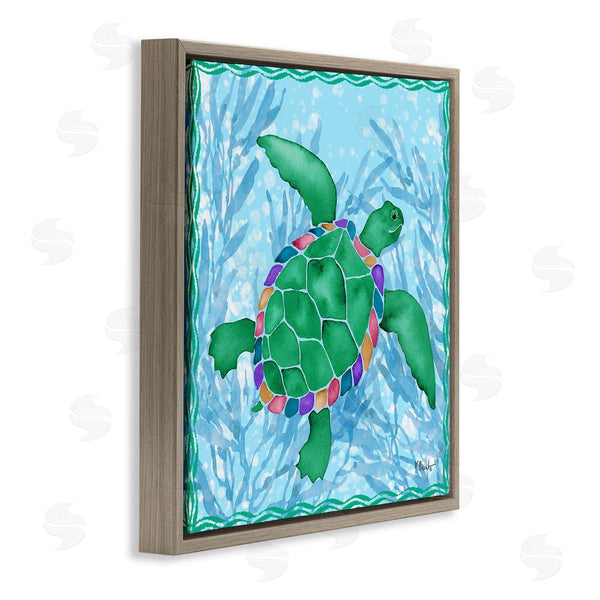 Stupell Industries Paul Brent | Radiant Sealife Turtle