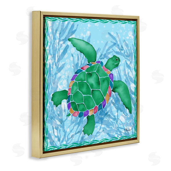 Stupell Industries Paul Brent | Radiant Sealife Turtle