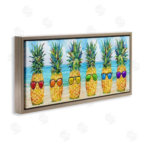 Stupell Industries Paul Brent | Rainbow Beach Pineapples Wall Art