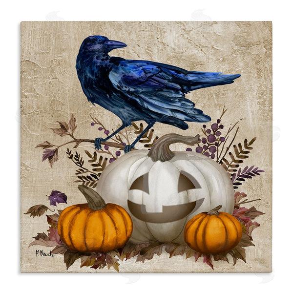 stupell industries Paul Brent | Raven & Jack-o-Lantern Wall Art
