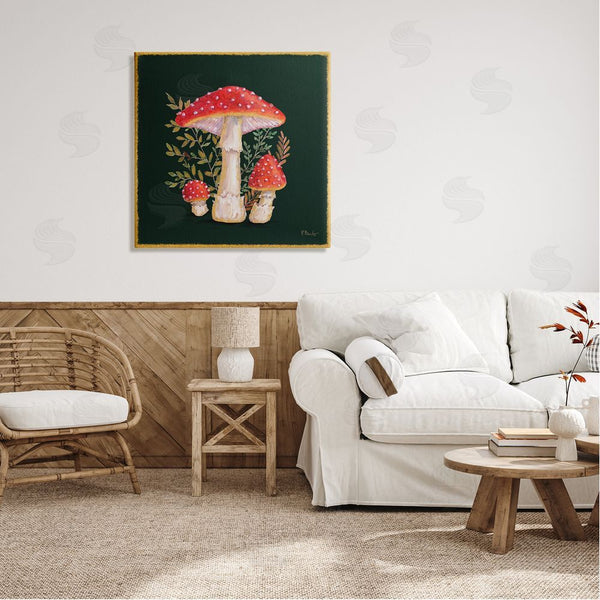 Stupell Industries Paul Brent | Red Mushrooms & Ferns Wall Art