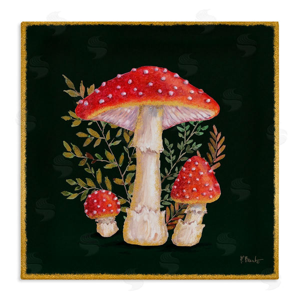 stupell industries Paul Brent | Red Mushrooms & Ferns Wall Art
