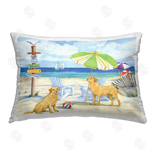 Stupell Industries Paul Brent | Retriever Dogs At Beach