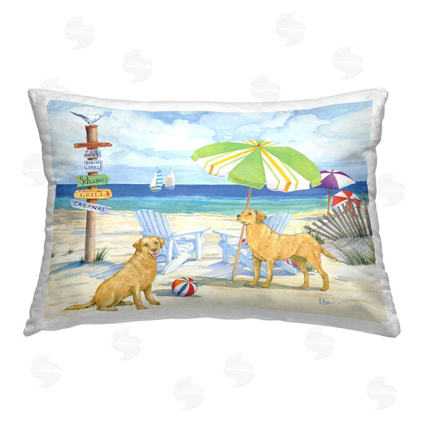 stupell industries Paul Brent | Retriever Dogs at Beach