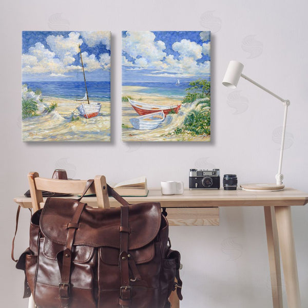 Stupell Industries Paul Brent | Row Boat On Sandy Beach Wall Art