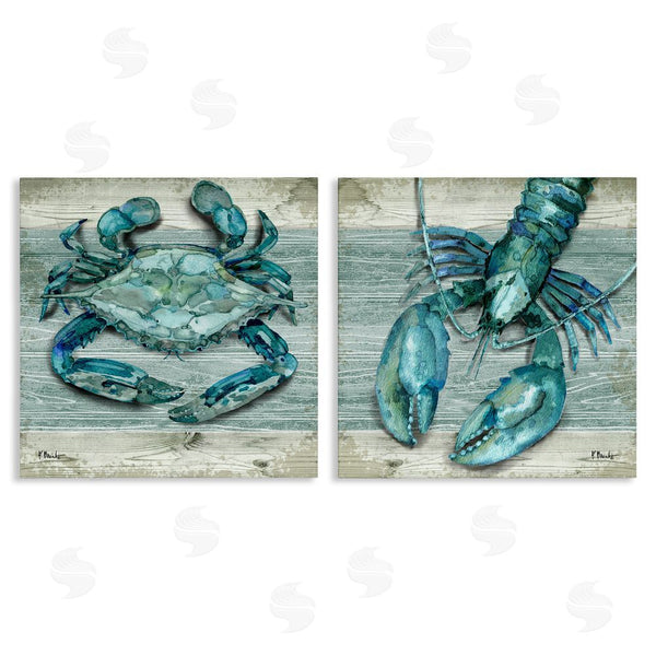stupell industries Paul Brent | Rustic Crab Northpoint Lobster Wall Art