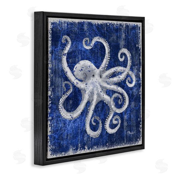 Stupell Industries Paul Brent | Rustic Indigo Octopus