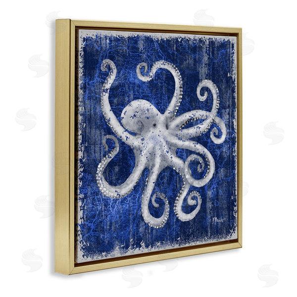 Stupell Industries Paul Brent | Rustic Indigo Octopus