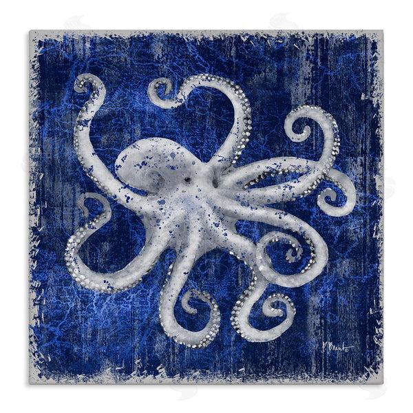stupell industries Paul Brent | Rustic Indigo Octopus