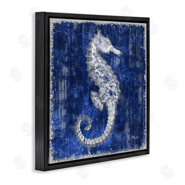 Stupell Industries Paul Brent | Rustic Indigo Seahorse