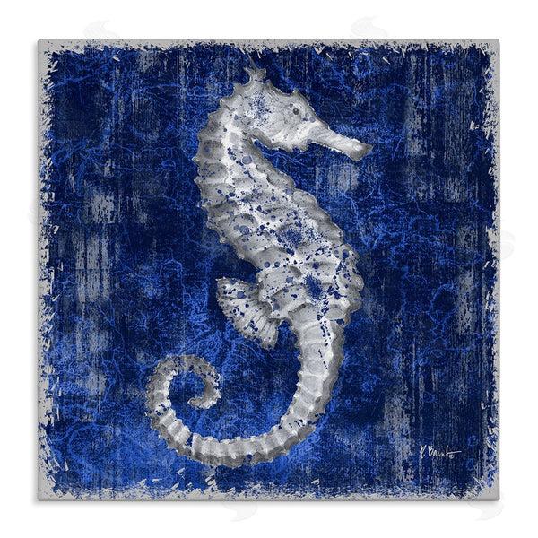 stupell industries Paul Brent | Rustic Indigo Seahorse
