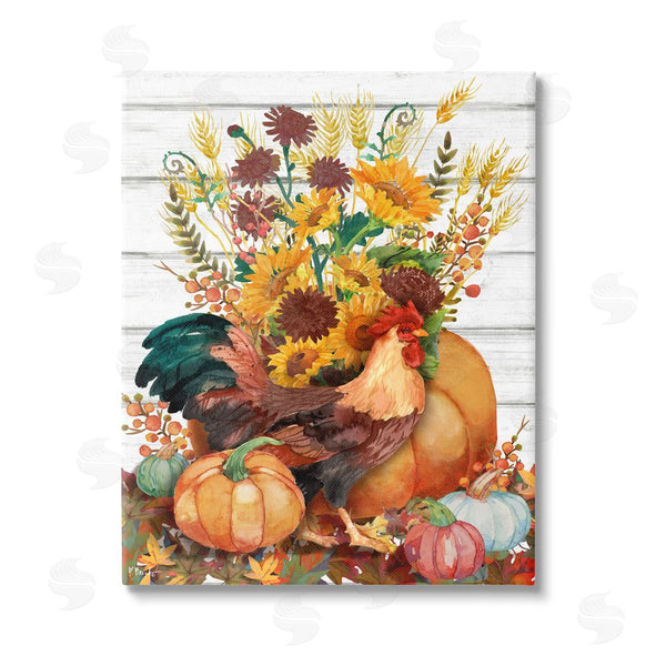 stupell industries Paul Brent | Rustic Sunflowers & Hen Wall Art
