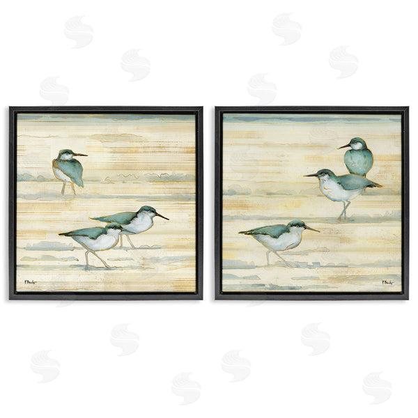 Stupell Industries Paul Brent | Sandpipers Abstract Water Shoreline Wall Art
