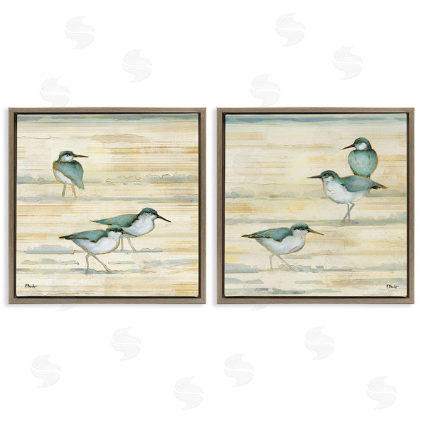 Stupell Industries Paul Brent | Sandpipers Abstract Water Shoreline Wall Art