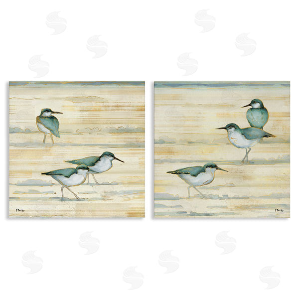 stupell industries Paul Brent | Sandpipers Abstract Water Shoreline Wall Art
