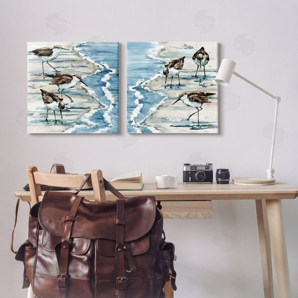 Stupell Industries Paul Brent | Sandpipers Grazing Beach Shore Wall Art