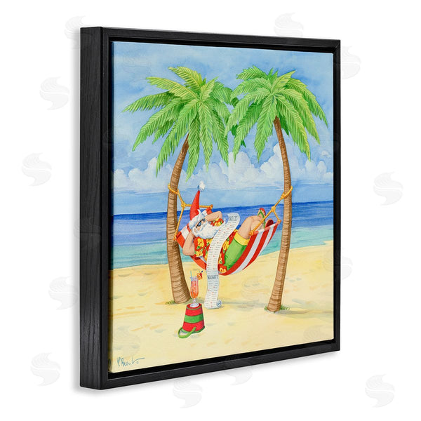 Stupell Industries Paul Brent | Santa On Beach Hammock Wall Art