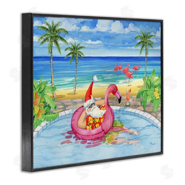 Stupell Industries Paul Brent | Santa With Pool Float