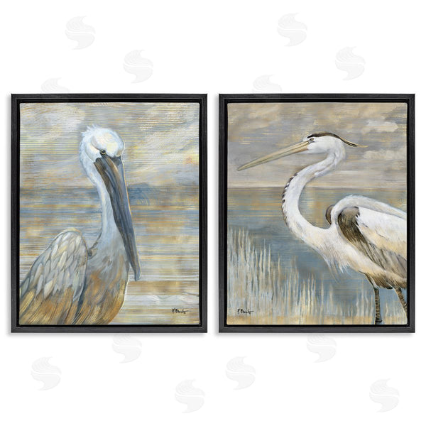 Stupell Industries Paul Brent | Sea Birds Abstract Beach Wall Art