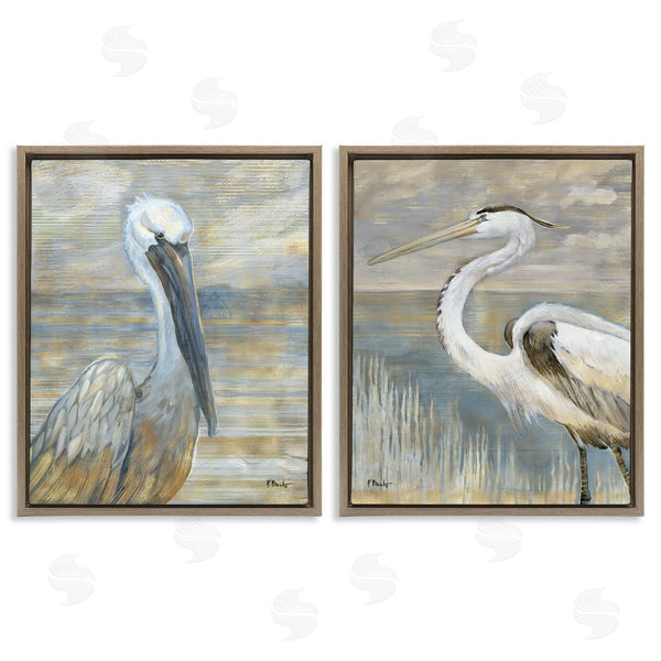 Stupell Industries Paul Brent | Sea Birds Abstract Beach Wall Art