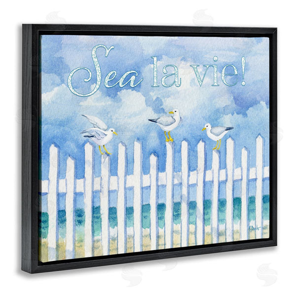 Stupell Industries Paul Brent | Seagulls On Beach Fence