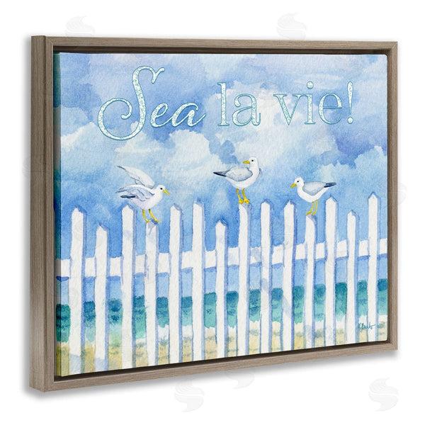 Stupell Industries Paul Brent | Seagulls On Beach Fence