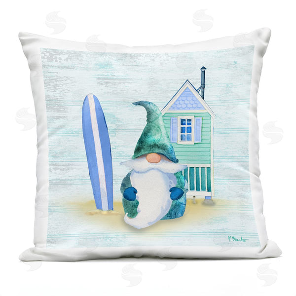 Stupell Industries Paul Brent | Seaside Beach House Gnome Printed Throw Pillow