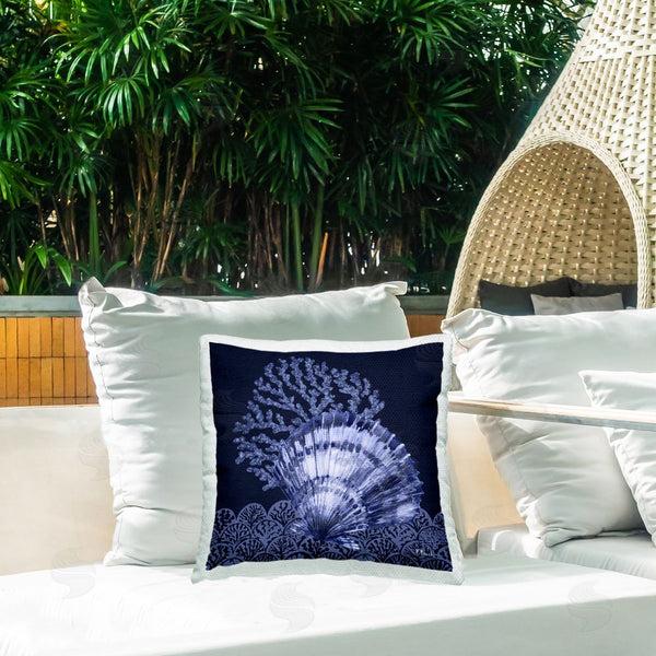 Stupell Industries Paul Brent | Shadowed Clam Still Life Printed Throw Pillow