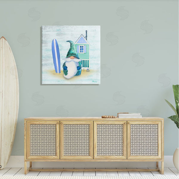 Stupell Industries Paul Brent | Summer Cottage Gnome Beach Wall Art