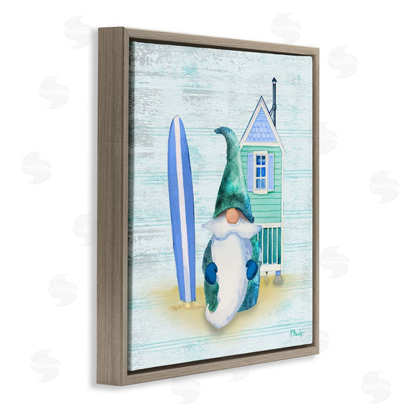 Stupell Industries Paul Brent | Summer Cottage Gnome Beach Wall Art