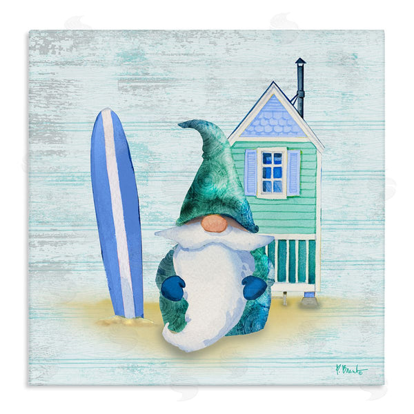 stupell industries Paul Brent | Summer Cottage Gnome Beach Wall Art
