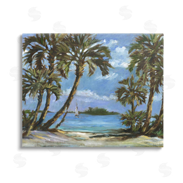 stupell industries Paul Brent | Summer Palms Landscape Wall Art
