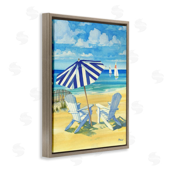 Stupell Industries Paul Brent | Summer Shade Beach Scene Wall Art