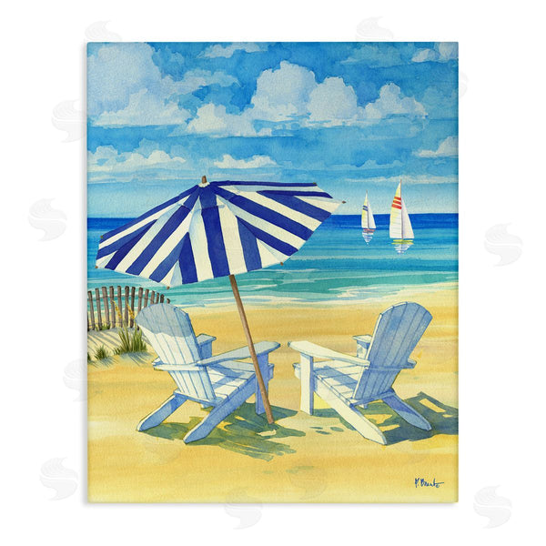 stupell industries Paul Brent | Summer Shade Beach Scene Wall Art