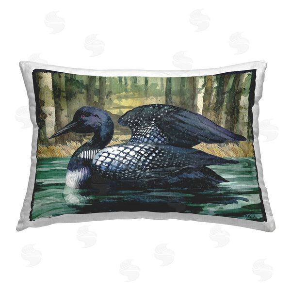 stupell industries Paul Brent | Swimming Woodland Loon