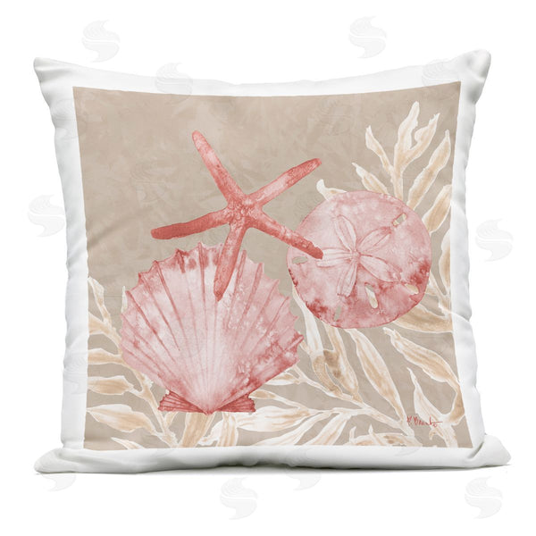 Stupell Industries Paul Brent | Tampico Shells & Starfish Printed Throw Pillow