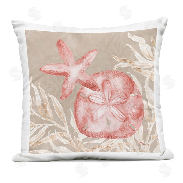 Stupell Industries Paul Brent | Tampico Starfish And Sand Dollar Printed Throw Pillow