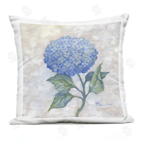 Stupell Industries Paul Brent | Traditional Blue Hydrangea Bloom Printed Throw Pillow