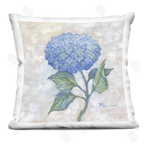 stupell industries Paul Brent | Traditional Blue Hydrangea Bloom Printed Throw Pillow
