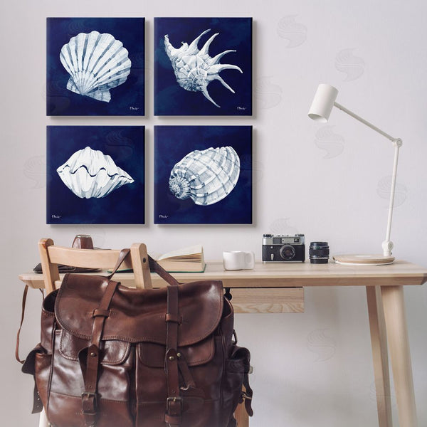 Stupell Industries Paul Brent | Traditional Cyanotype Shells Wall Art