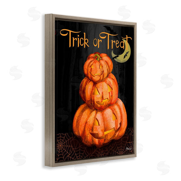 Stupell Industries Paul Brent | Trick Or Treat Halloween Jack-o-Lantern Wall Art