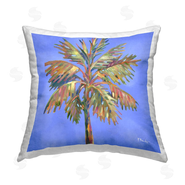 stupell industries Paul Brent | Tropical Bondi Palm Printed Throw Pillow