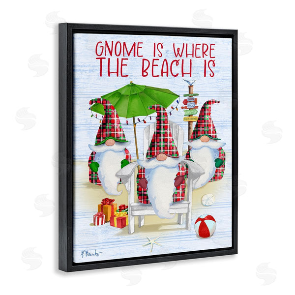 Stupell Industries Paul Brent | Tropical Christmas Gnomes Wall Art
