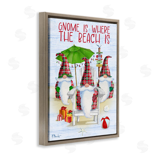 Stupell Industries Paul Brent | Tropical Christmas Gnomes Wall Art