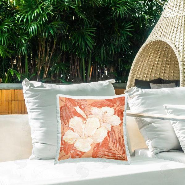 Stupell Industries Paul Brent | Tropical Hibiscus Bunch Printed Throw Pillow